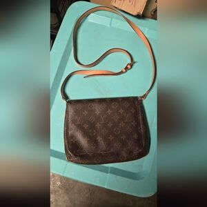 Luis Vuitton Handbag Monogram Musette Tango M51257 Short Strap Shoulder Bag